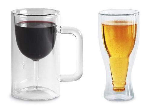 CHOPE EN VERRE DOUBLE PAROIS -200ML