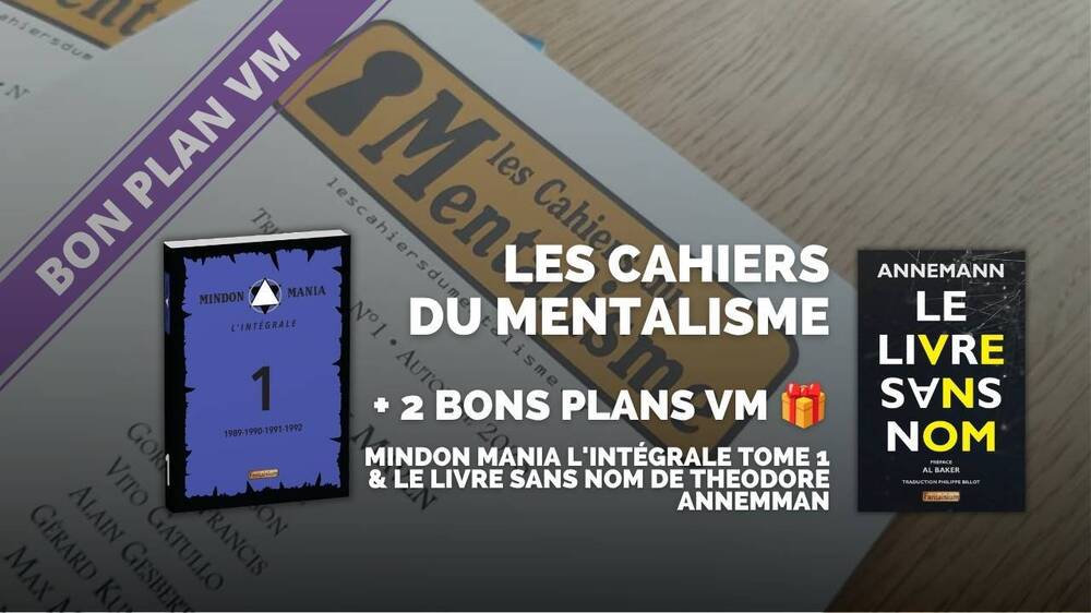 Les cahiers du mentalisme Mindon Mania l'Intégrale tome 1 + livre sans nom.jpg