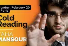 Cold Reading Sunday, February 23 @Paris